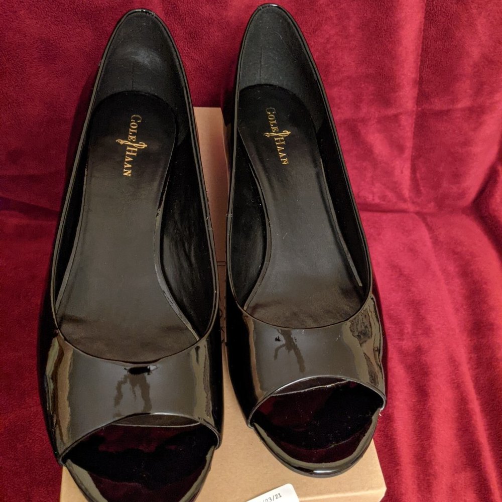 Cole Haan Open Toe Wedge New In Box - Picture 2 of 4